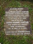 SAMPSON Goldstream Ernest 1870-1936 & Sarah Adamina SILBERBAUER 1867-1937