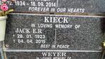 KIECK Jack E.R. 1923-2015