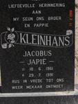 KLEINHANS Jacobus 1961-1991