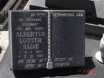 SADIE Albertus Lotter 1935-1987