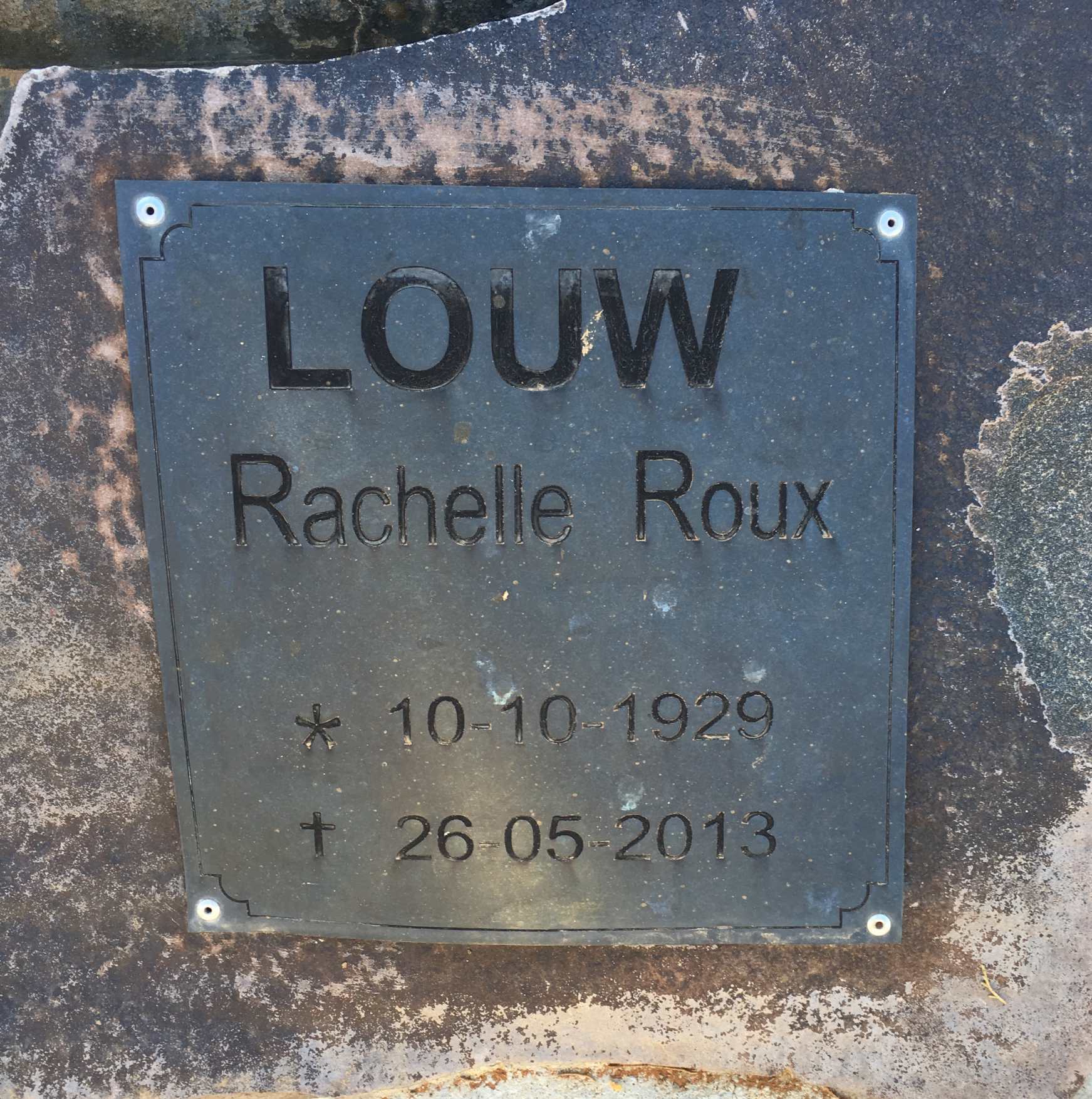 LOUW Rachelle Roux 1929-2013