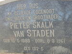 STADEN Pieter Skalk, van 1888-1961