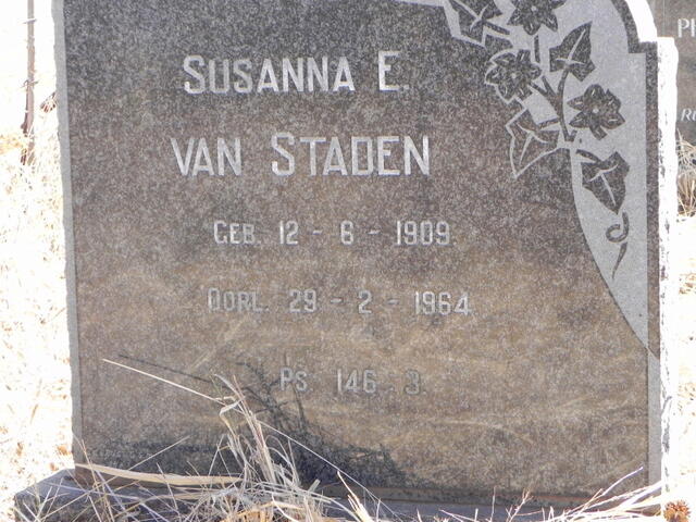 STADEN Susanna E., van 1909-1964