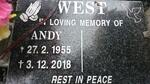 WEST Andy 1955-2018