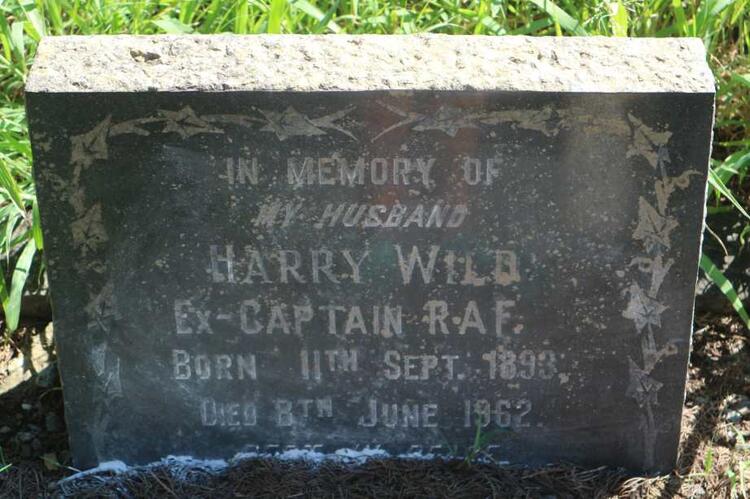 WILD Harry 1893-1962