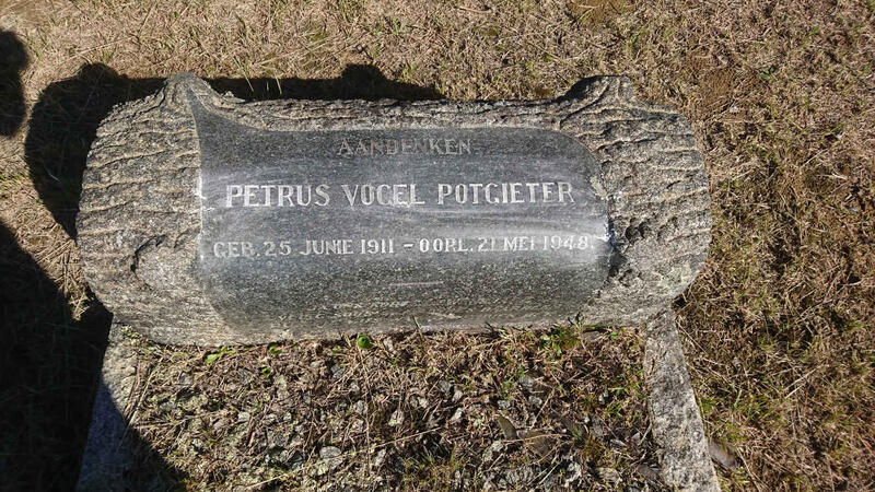 POTGIETER Petrus Vogel 1911-1948