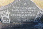 FOURIE Anna Helena Gertruida nee HARTMAN 1889-1954