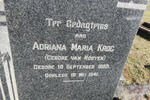 KROG Adriana Maria nee VAN ROOYEN 1855-1941