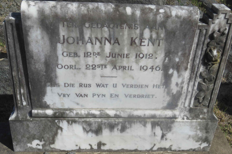 KENT Johanna 1912-1946