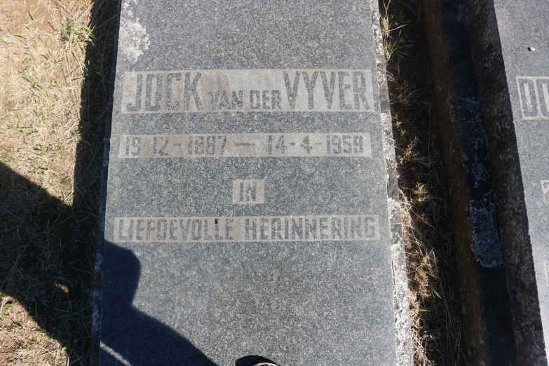 VYVER Jock, van der 1887-1959