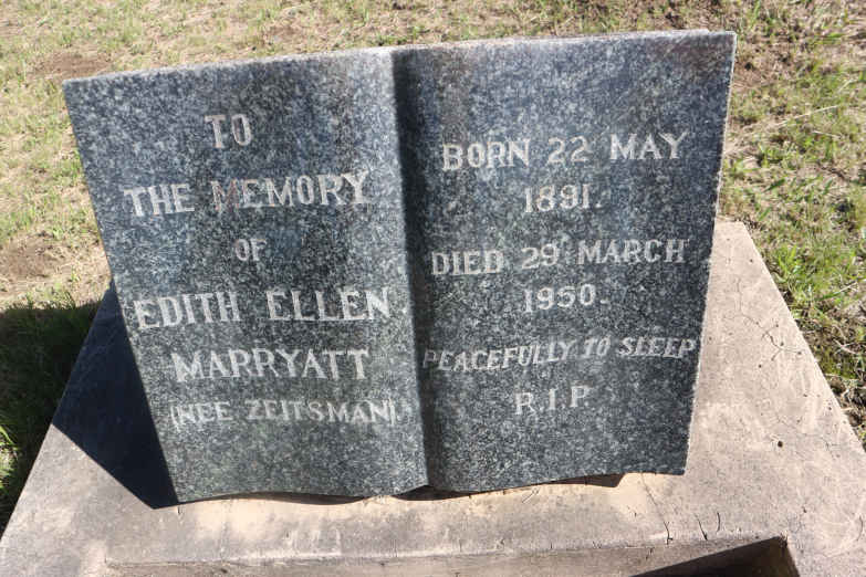 MARRYATT Edith Ellen nee ZEITSMAN 1891-1950