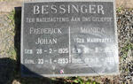BESSINGER Frederick Johan 1925-1993 & Monica MARRYATT 1925-1973
