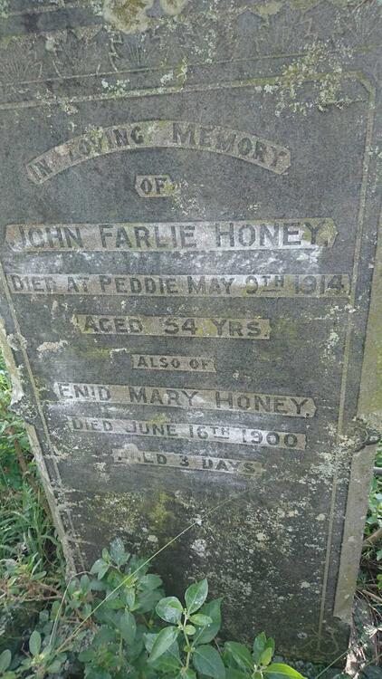 HONEY John Farlie -1914 :: HONEY Enid Mary -1900