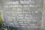 BISSELL Arthur 1875-1954 & Sarah Anne 1874-1958