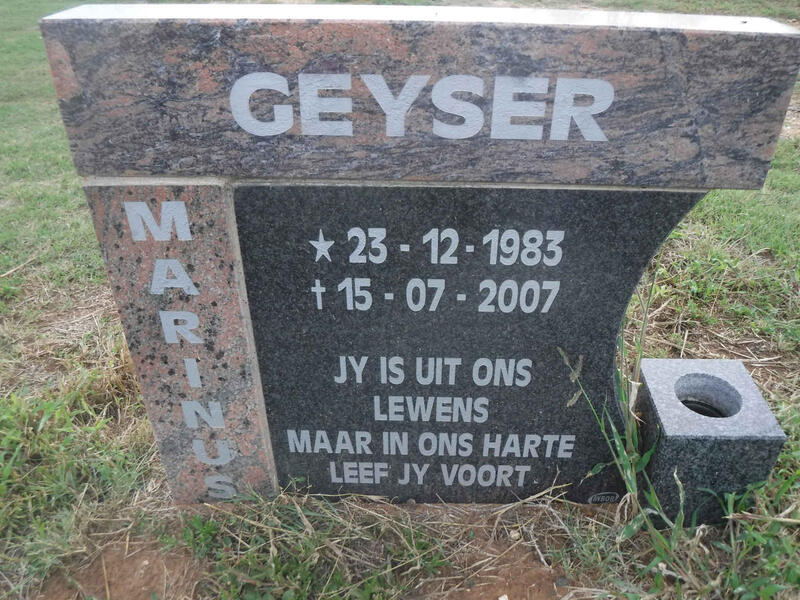 GEYSER Marinus 1983-2007