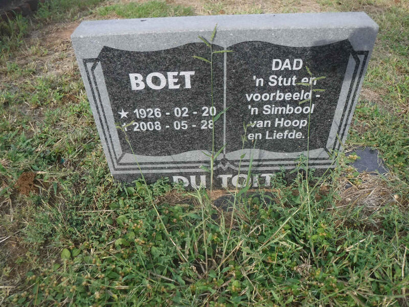 TOIT Boet, du 1926-2008