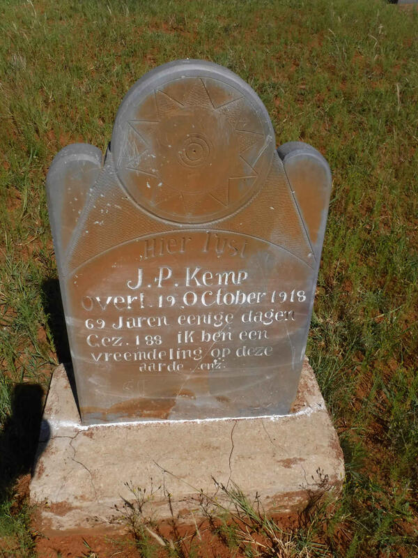 KEMP J.P. -1918