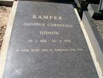 KAMFER Jacobus Cornelius Gideon 1936-1976