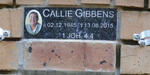 GIBBENS Callie 1945-2015