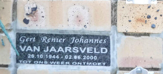 JAARSVELD Gert Renier Johannes, van 1944-2000