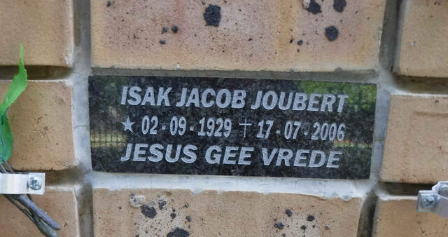 JOUBERT Isak Jacob 1929-2006