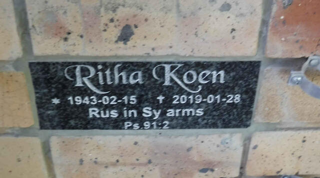 KOEN Ritha 1943-2019