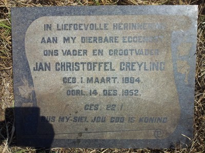 GREYLING Jan Christoffel 1894-1952