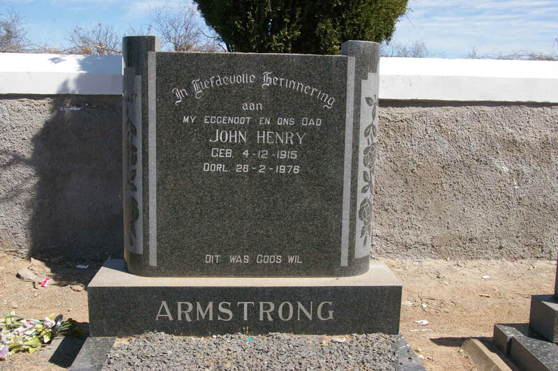 ARMSTRONG John Henry 1915-1976