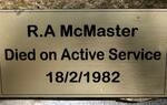 MacMASTER R.A. -1982