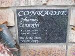 CONRADIE Johannes Christoffel 1939-2017