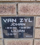 ZYL Johan, van 1932-2012 & Lilian 1937-