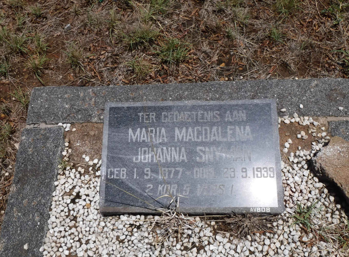 SNYMAN Maria Magdalena Johanna 1877-1939