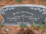 WESSELS Johannes M. 1896-1965 & Hester H. 1893-1971
