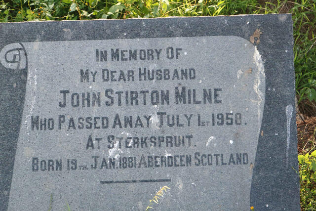 MILNE John Stirton 1881-1950