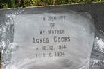 COCKS Agnes 1914-1974