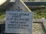 STOKES Thomas Jacobus 1855-1927 & Martha Maria OLIVIER 1853-1944