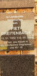 BREITENBACH Piet 1952-2019