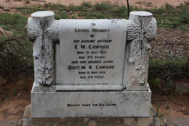 CAWOOD E.M. -1921 :: CAWOOD M.B. -1922