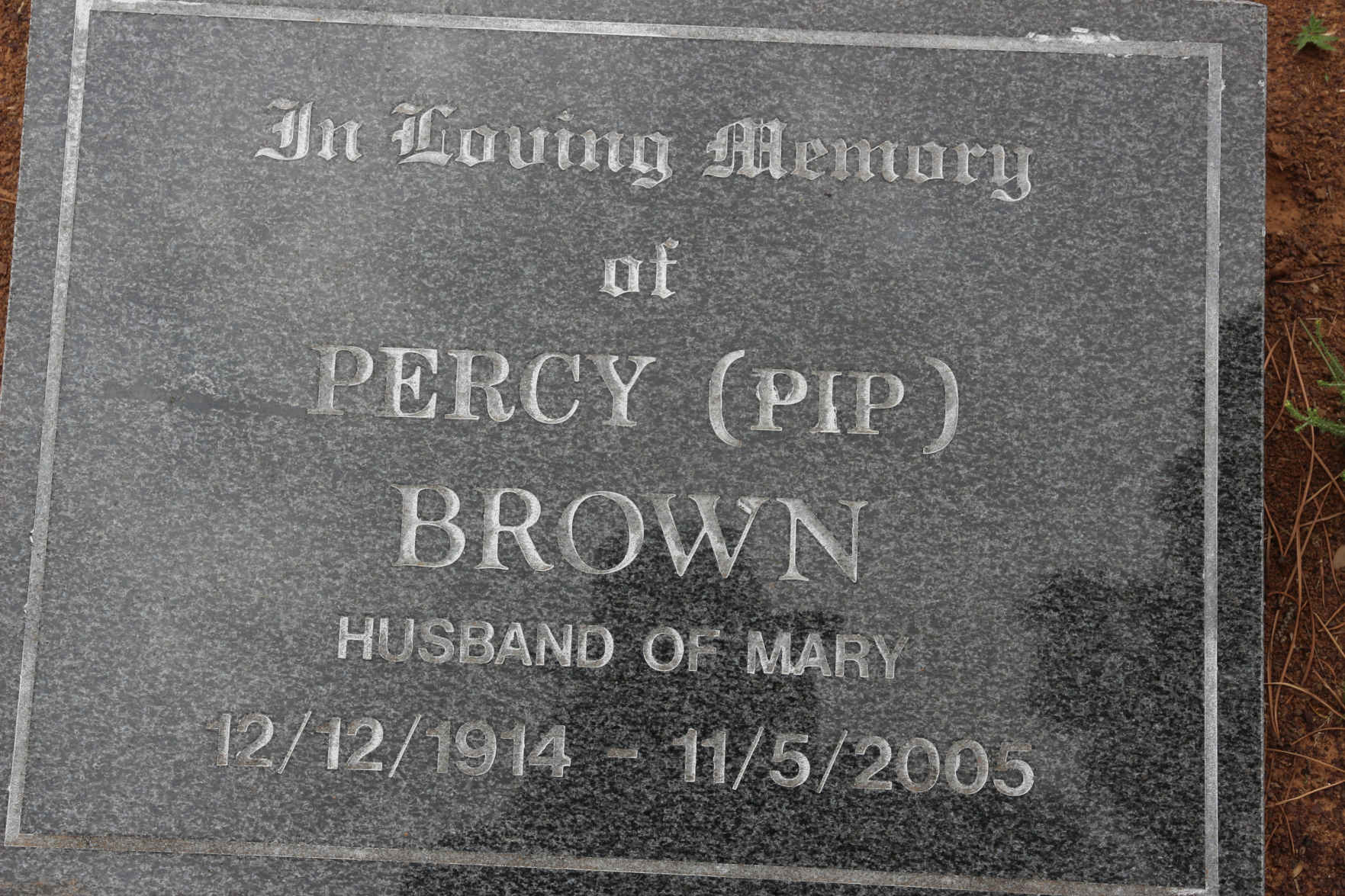 BROWN Percy 1914-2005