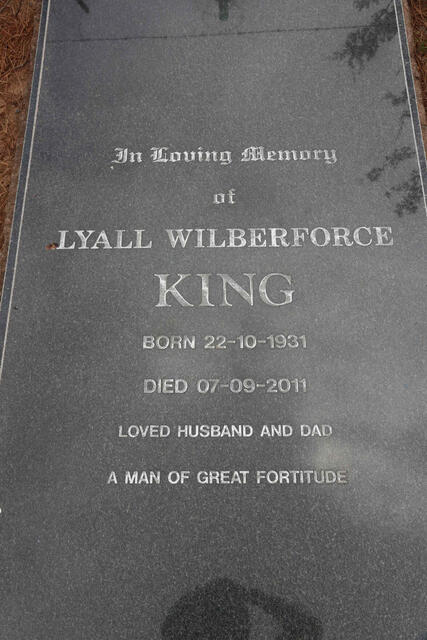 KING Lyall Wilberforce 1931-2011