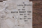 KING Martin Rodney 1961-1962