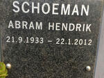 SCHOEMAN Abram Hendrik 1933-2012