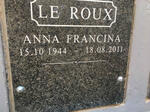 ROUX Anna Francina, le 1944-2011
