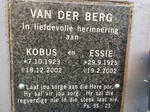 BERG Kobus, van der 1923-2002 & Essie 1925-2002