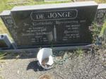 JONGE Jacobus Johannes, de 1915-1984 & Dorothy NEWTON 1914-
