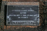 ANDERSON Attie 1897-1962