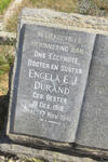 DURAND Engela E.J. nee BESTER 1918-1941