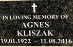 KLISZAK Agnes 1922-2016