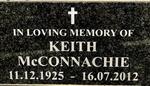 McCONNACHIE Keith 1925-2012