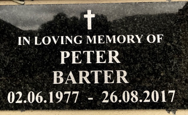 BARTER Peter 1977-2017